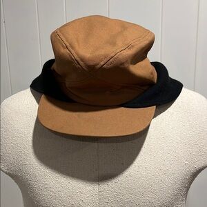 Tan and Black outdoor Cap